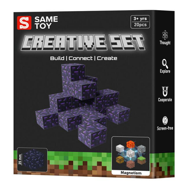 Магнітний конструктор Same toy Creative Set Obsidian 20 деталей (MCRAFT-4931-SM)
