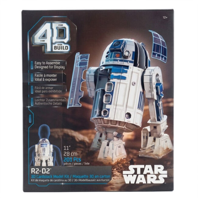 4D Build: Пазл для створення 3D-моделі «Зоряні війни: дроїд R2-D2» (201 деталь)