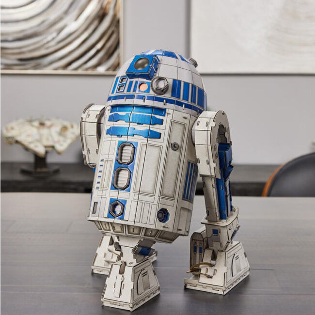 4D Build: Пазл для створення 3D-моделі «Зоряні війни: дроїд R2-D2» (201 деталь)