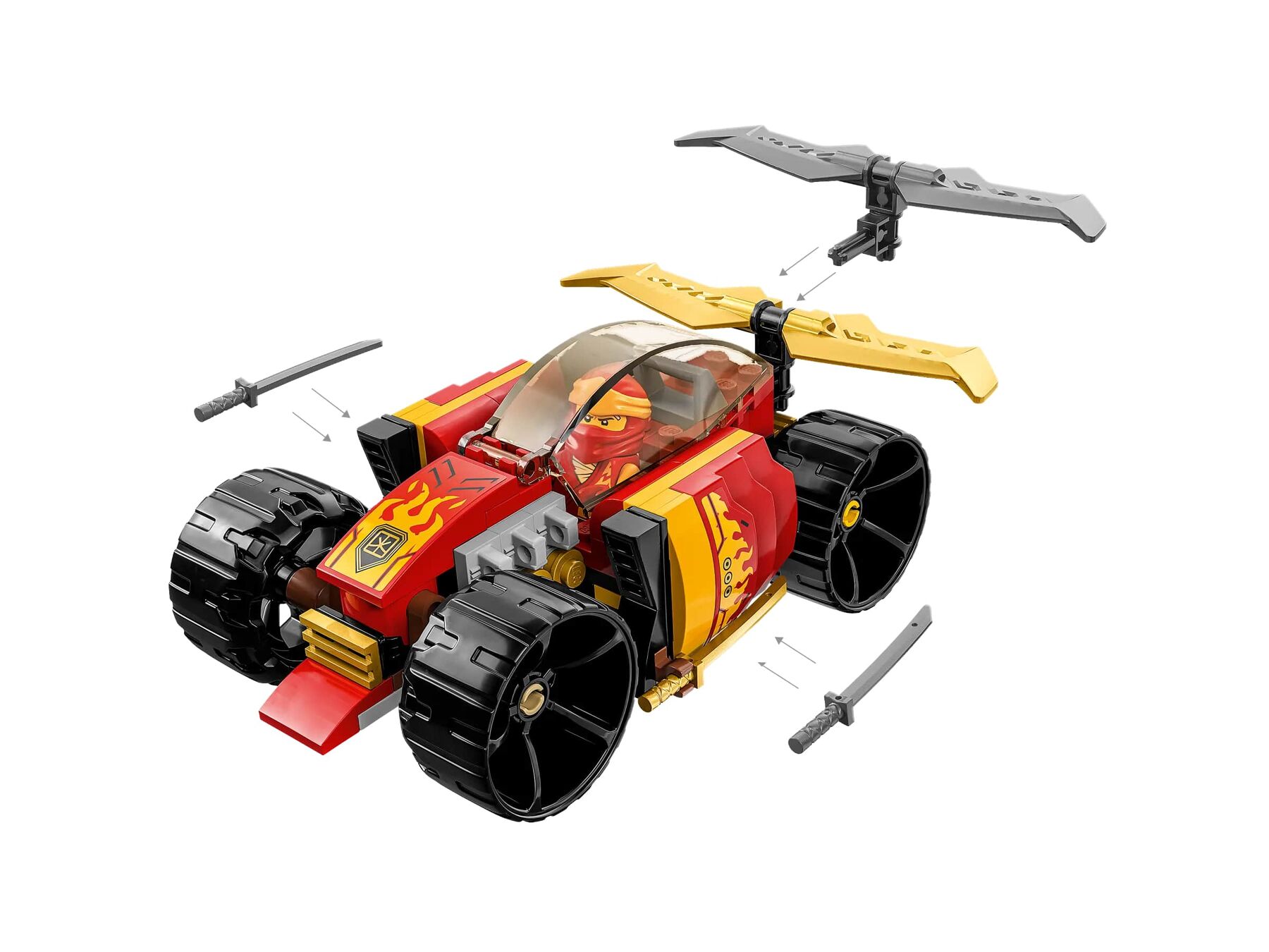 Конструктор Ninjago Гоночний автомобіль ніндзя Кая EVO