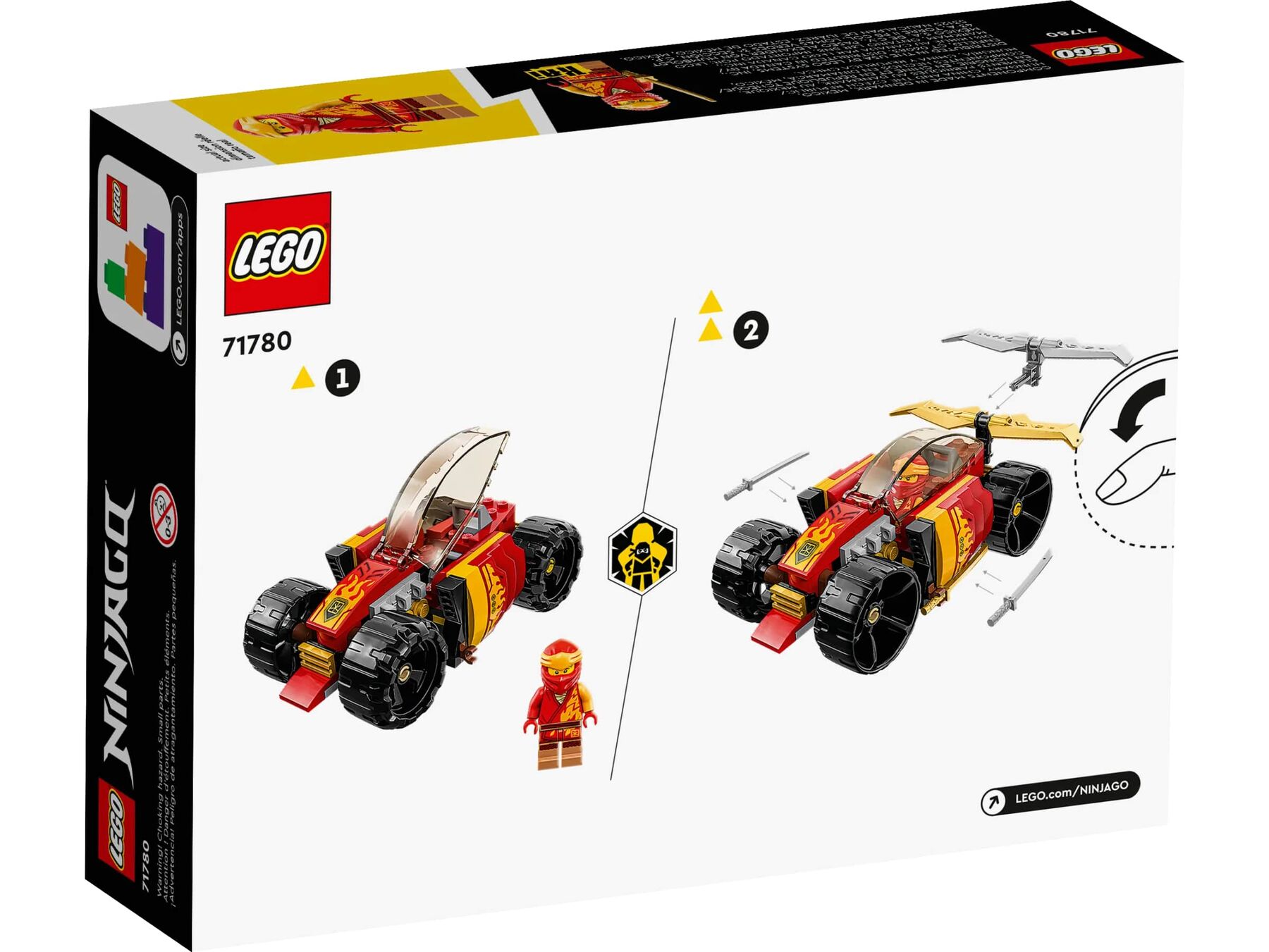 Конструктор Ninjago Гоночний автомобіль ніндзя Кая EVO