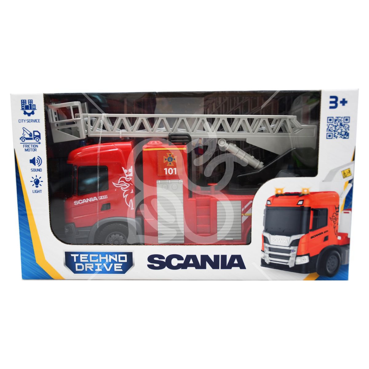 Автомодель серії "Big Truck" – ПОЖЕЖНА МАШИНА SCANIA (світло, звук, функ. води)