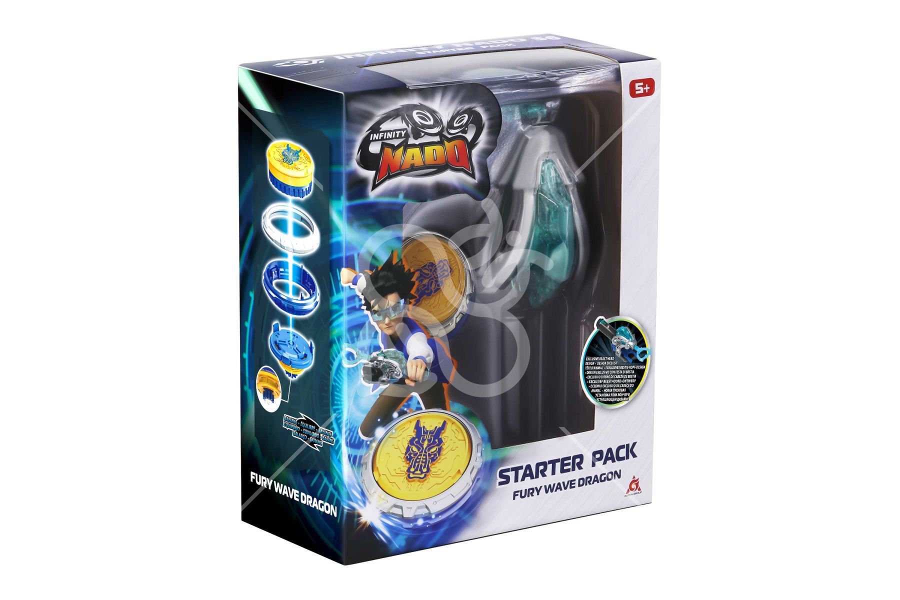 Дзиґа VI серія Starter Pack Fury Wave Dragon Лютий Дракон
