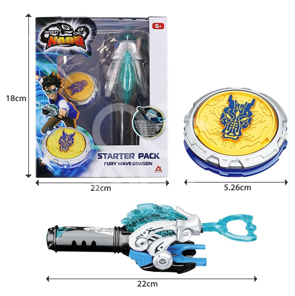 Дзиґа VI серія Starter Pack Fury Wave Dragon Лютий Дракон