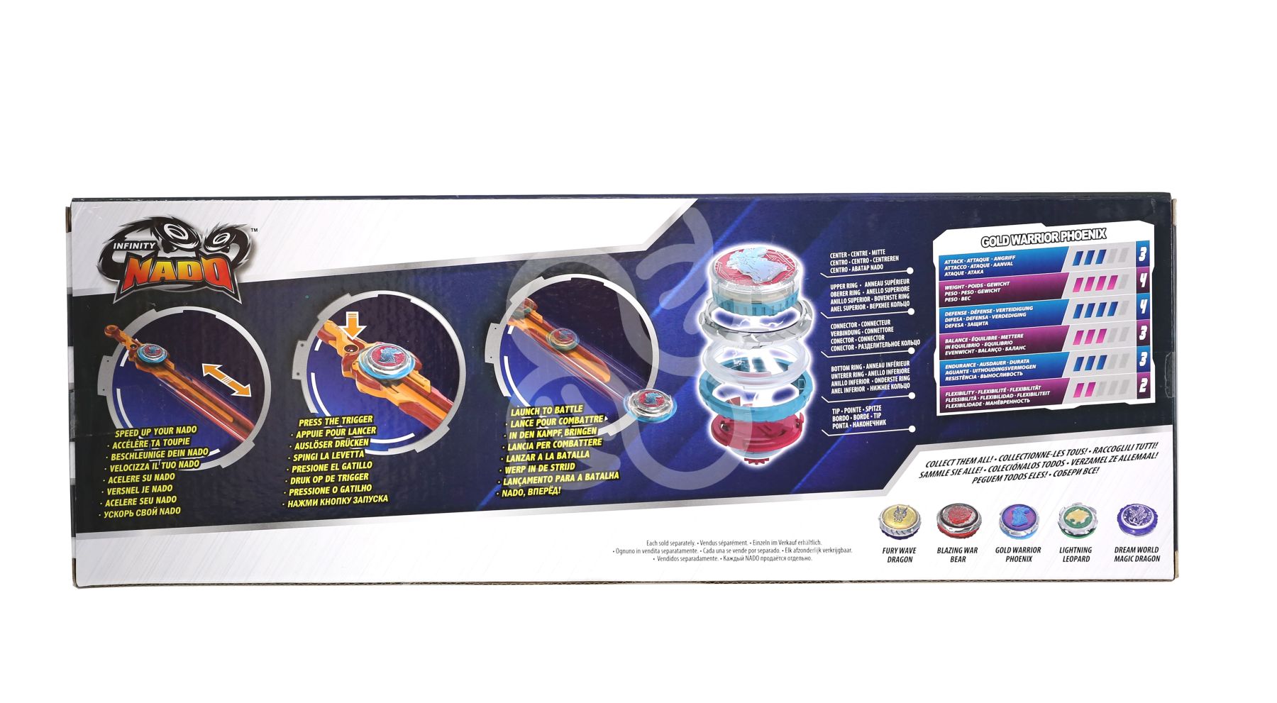 Дзиґа VI серія Standard Pack Gold Warrior Phoenix Золотий Воїн Фенікс