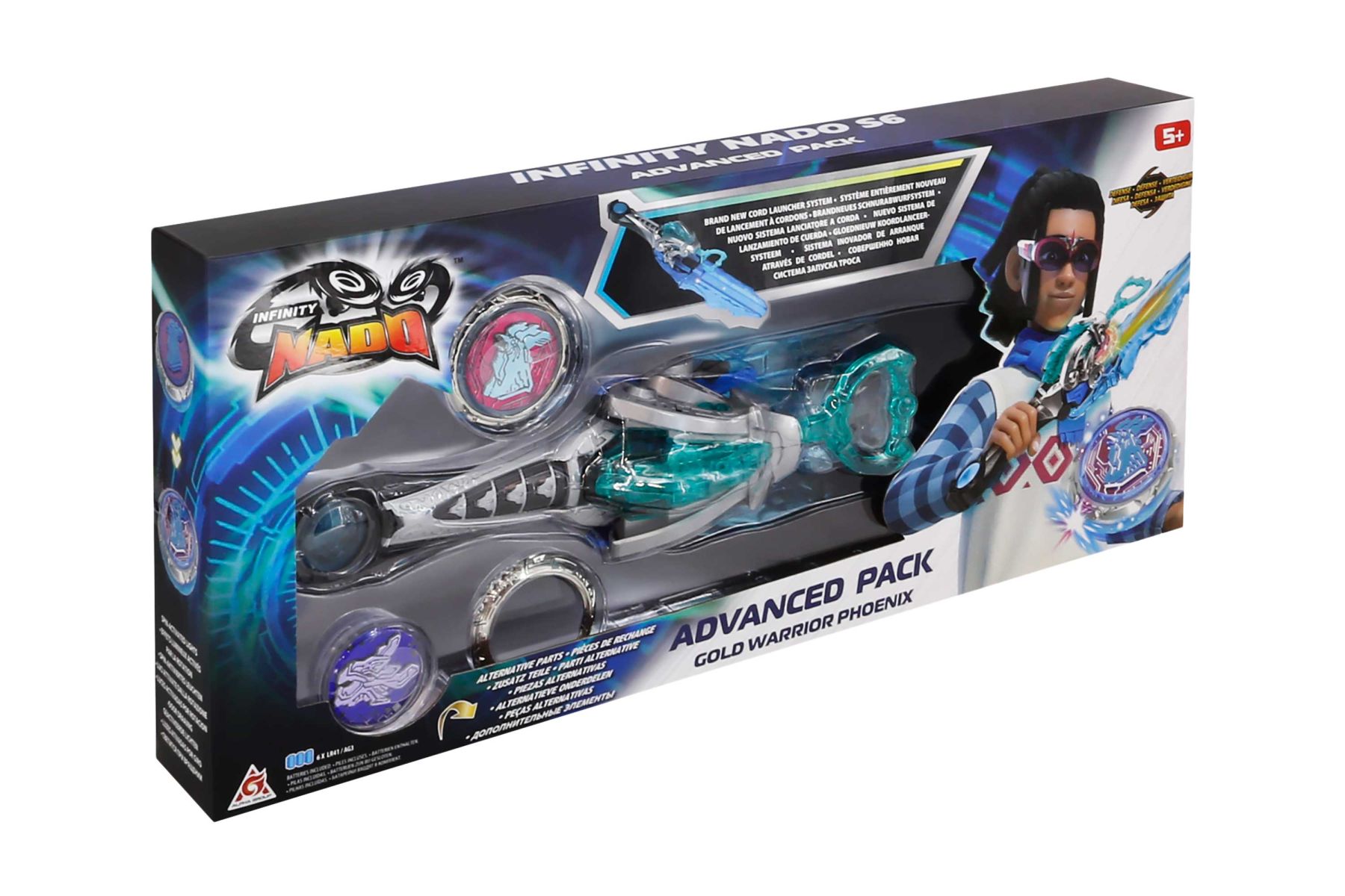 Дзиґа VI серія Advanced Pack Gold Warrior Phoenix Золотий Воїн Фенікс