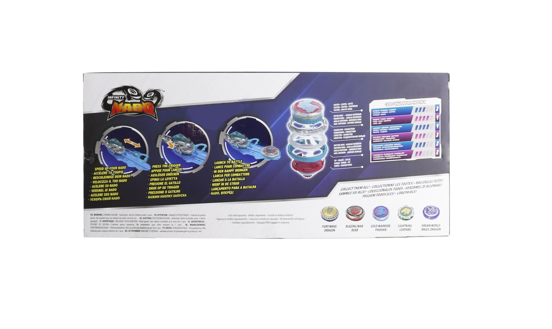 Дзиґа VI серія Advanced Pack Gold Warrior Phoenix Золотий Воїн Фенікс