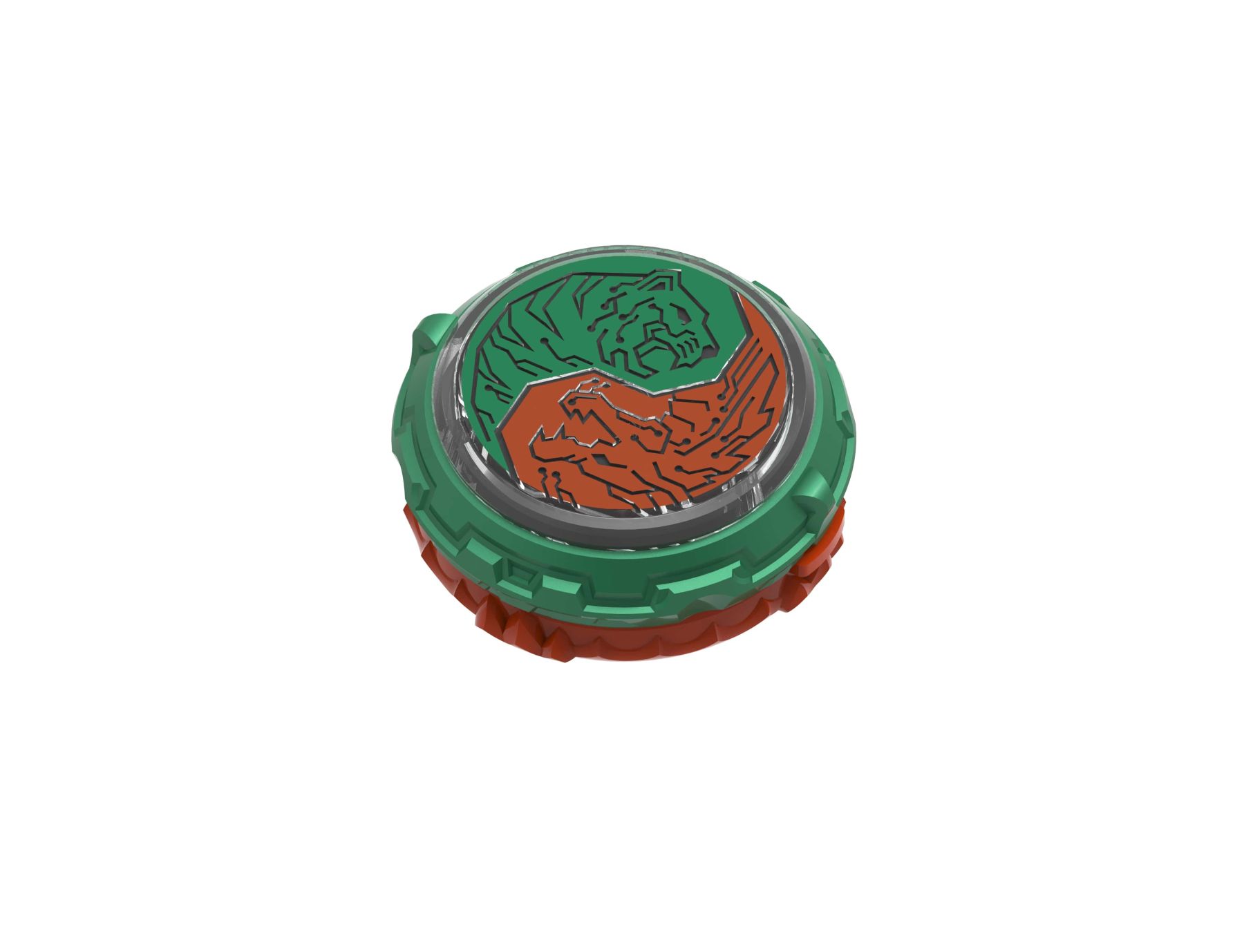 Дзиґа VI серія Split Series Flaming Wind Dragon Tiger Палаючий Вітер Дракон Тигр