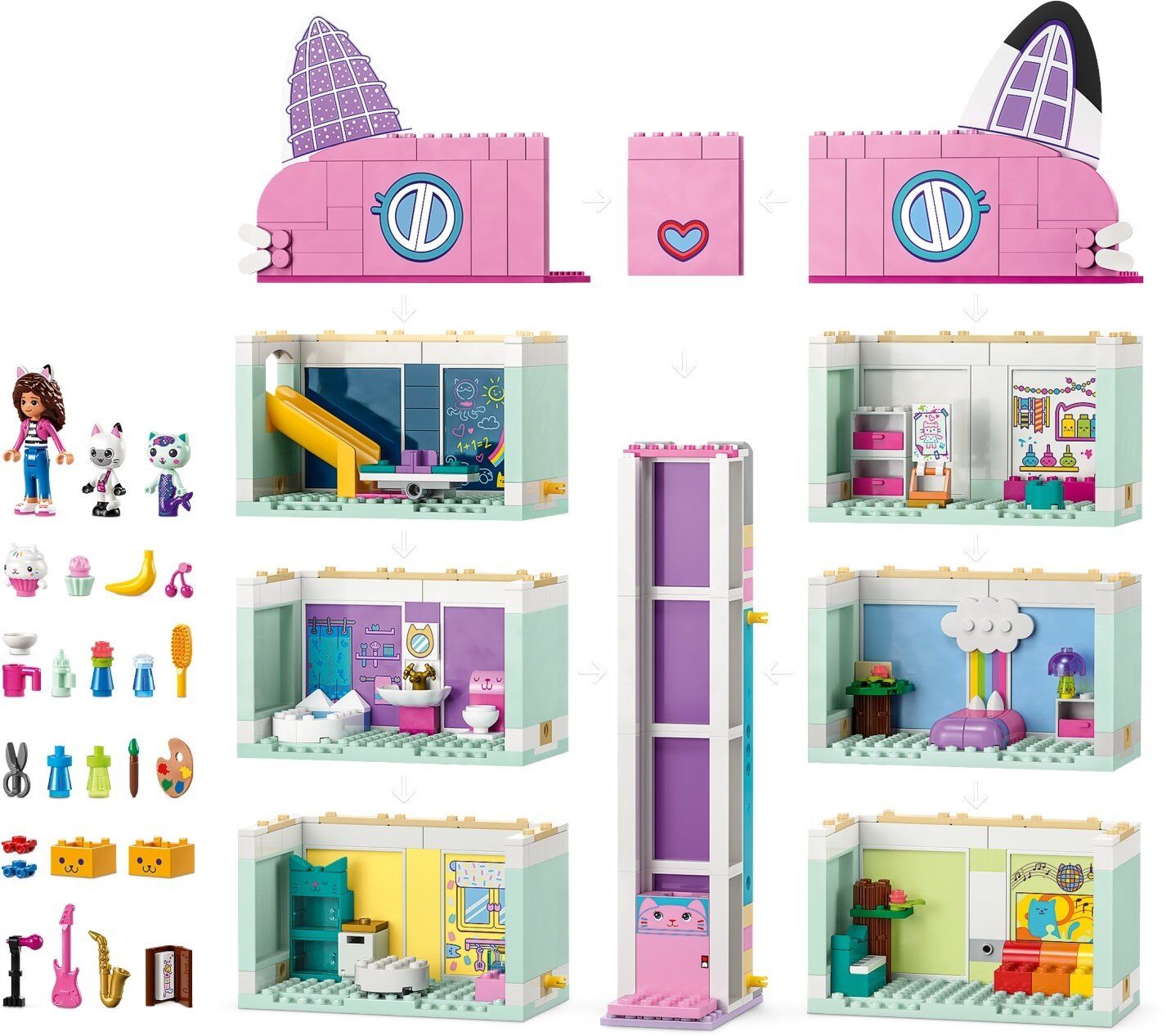 Конструктор LEGO Gabby's Dollhouse Ляльковий будиночок Ґаббі (10788)