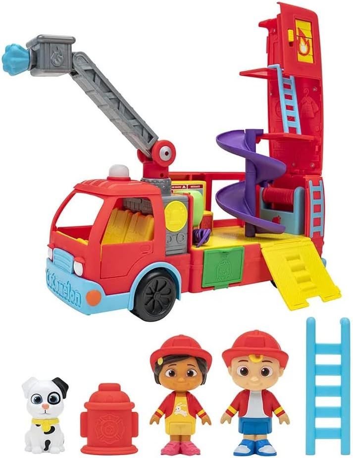Ігровий набір Feature Vehicle Deluxe Transforming Fire Truck Пожежна машина-трансформер з аксесуарами