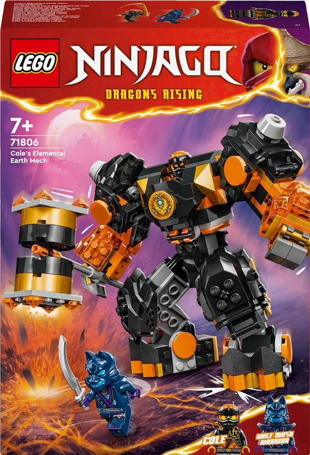 Конструктор LEGO NINJAGO Робот земної стихії Коула (71806)