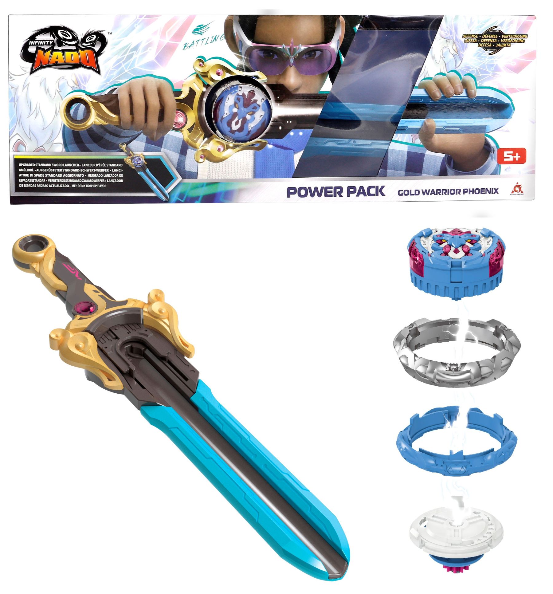 Дзиґа VI Power Pack Золотий Воїн Фенікс (Gold Warrior Phoenix)