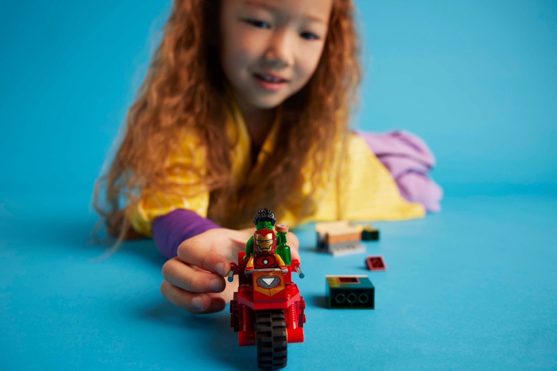 Конструктор LEGO Super Heroes Marvel Залізна Людина на мотоциклі й Галк (76287)