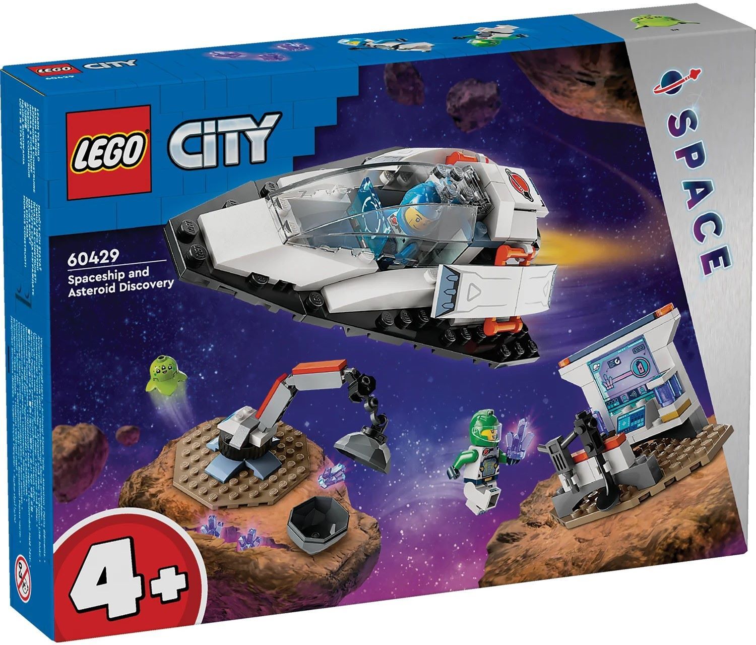 Конструктор LEGO City Космічний корабель і дослідження астероїда (60429)