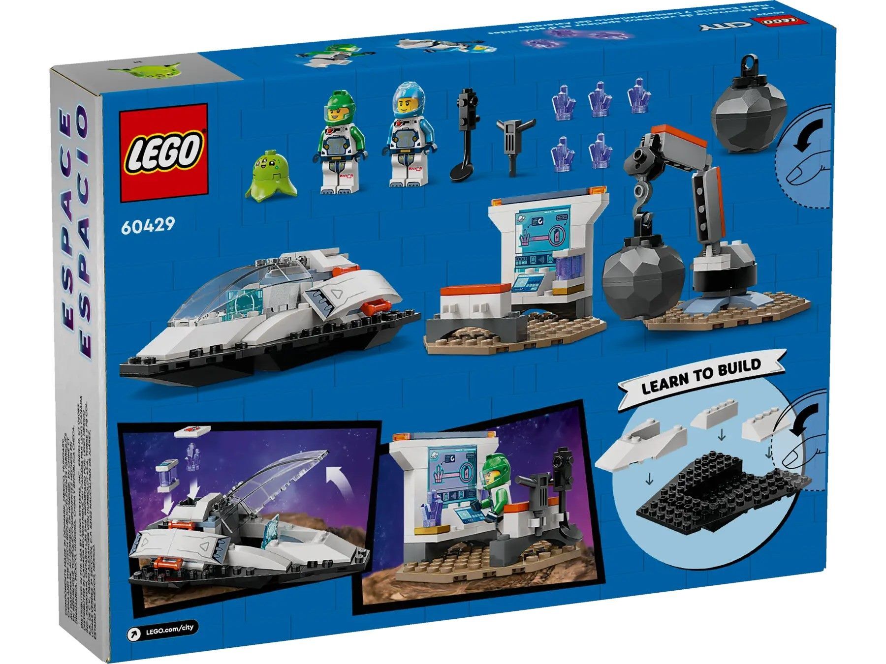 Конструктор LEGO City Космічний корабель і дослідження астероїда (60429)