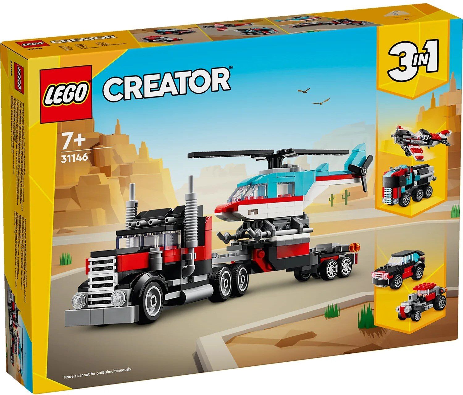 Конструктор LEGO Creator Бортова вантажівка з гелікоптером (31146)