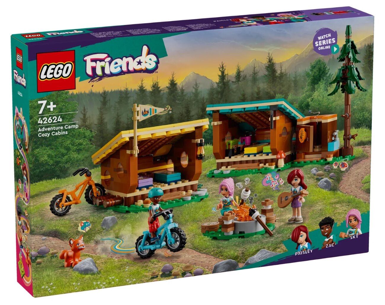 Конструктор LEGO Friends Затишні хатинки у пригодницькому таборі (42624)
