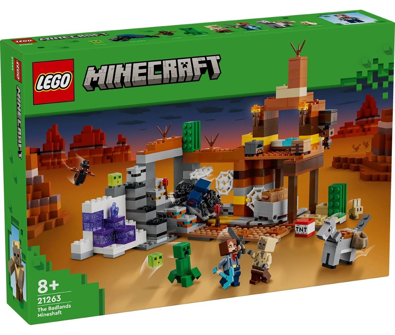 Конструктор LEGO Minecraft Покинута шахта у безплідних землях (21263)