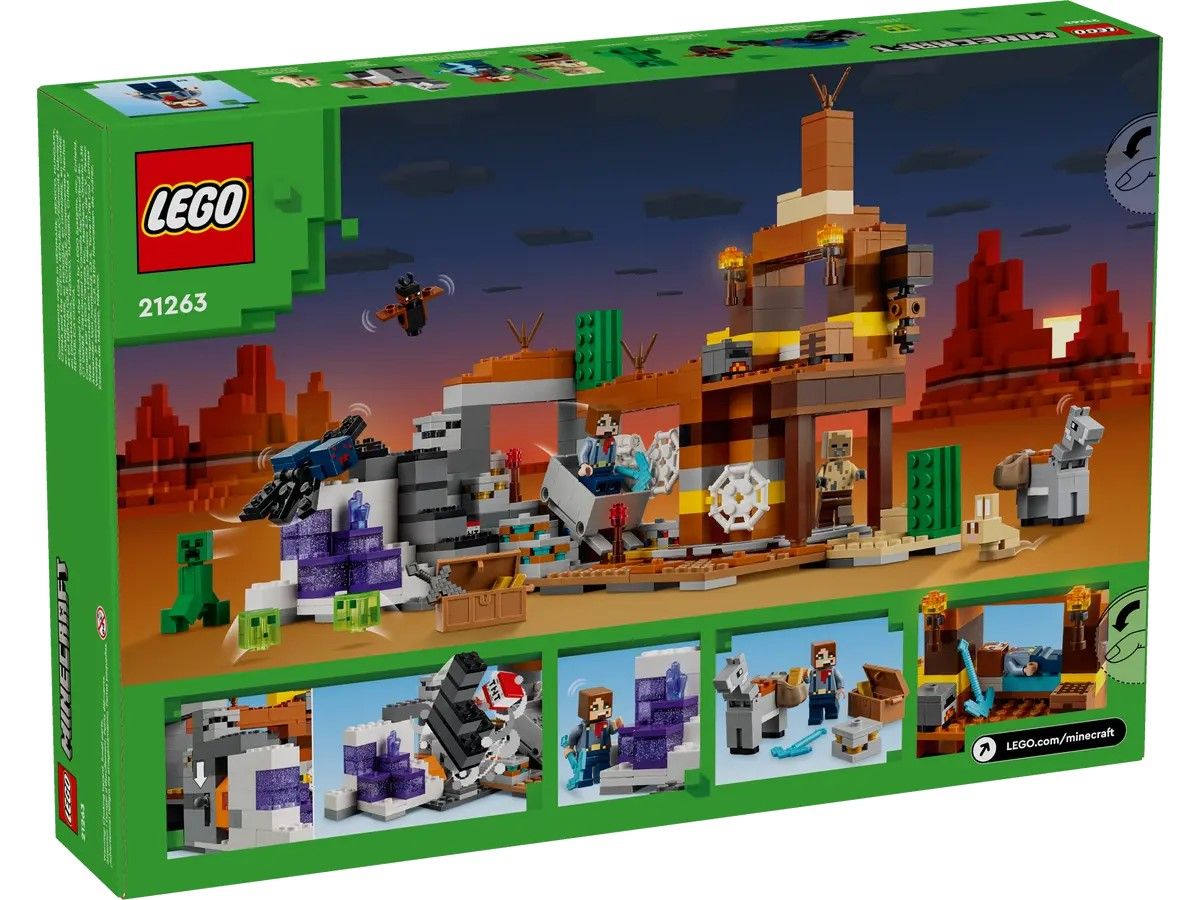Конструктор LEGO Minecraft Покинута шахта у безплідних землях (21263)