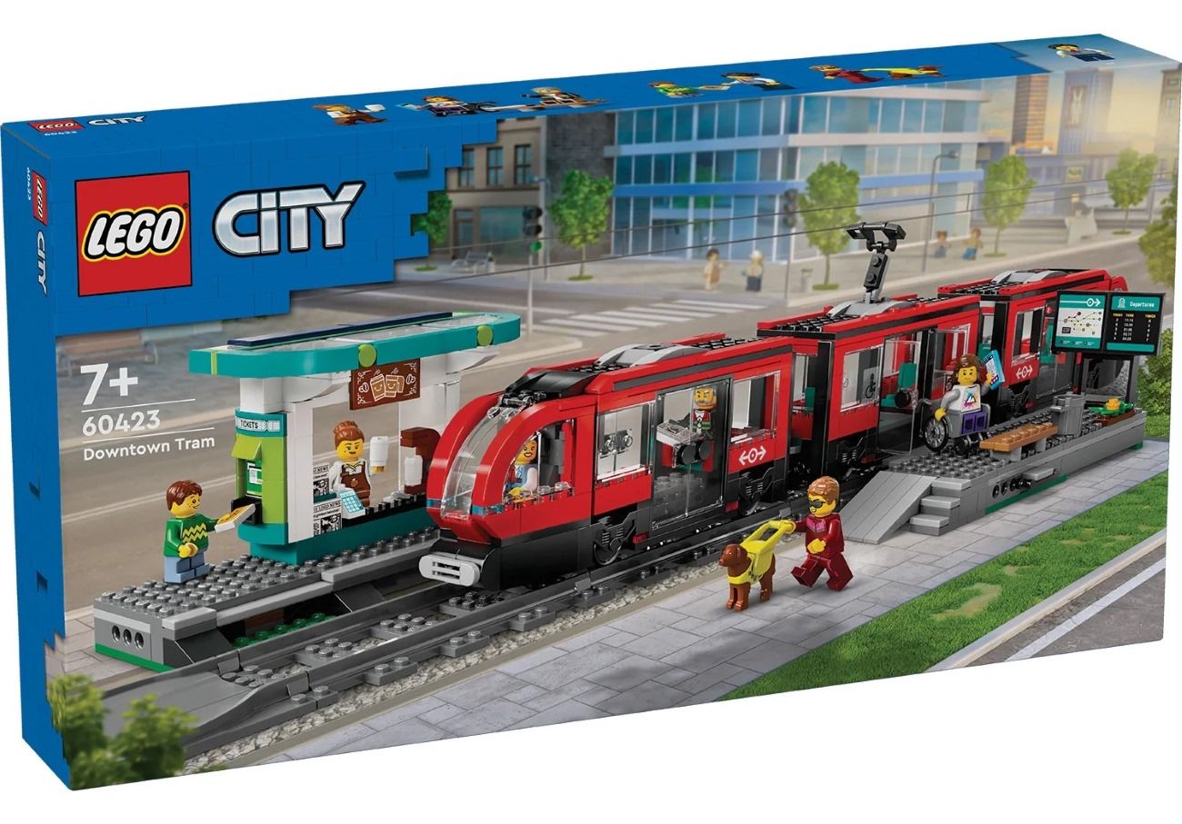 Конструктор LEGO City Трамвай і вокзал у центрі міста (60423)