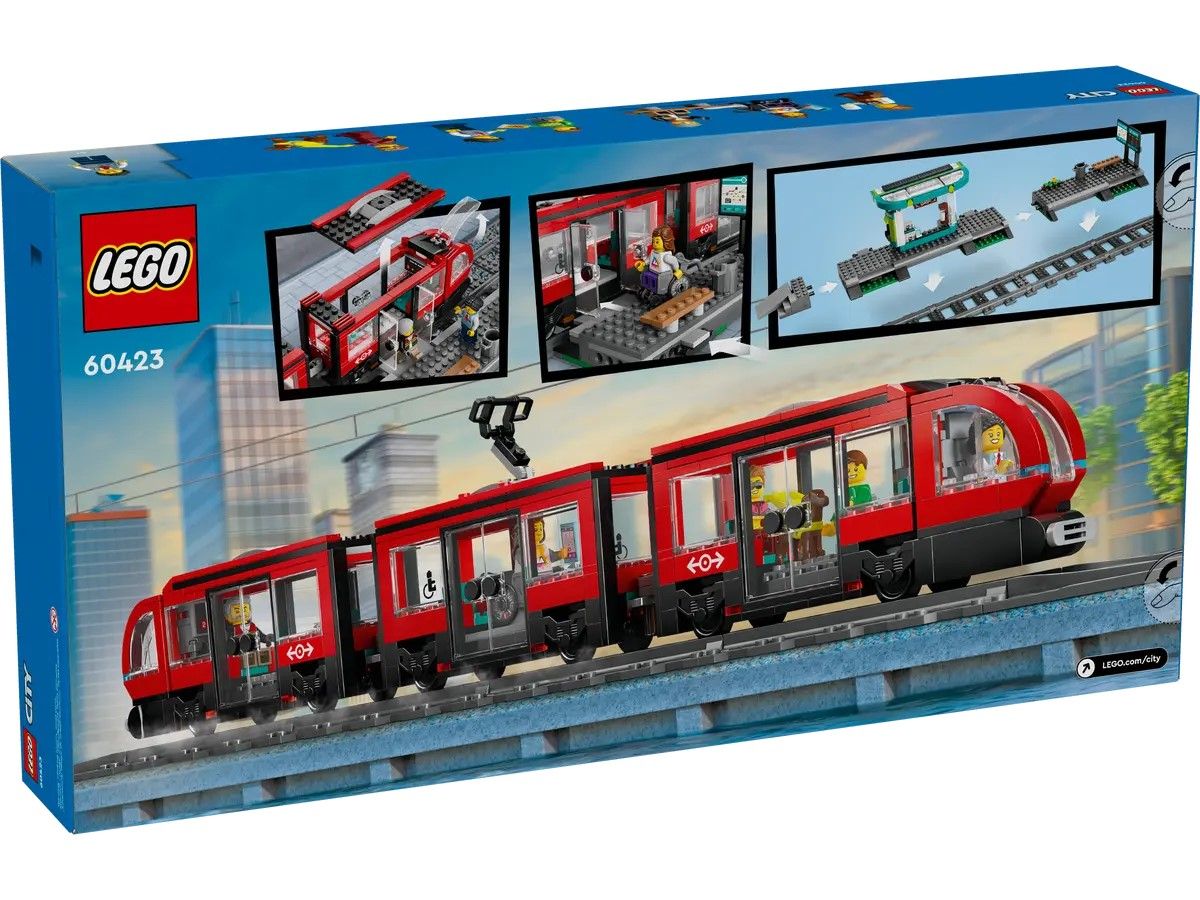 Конструктор LEGO City Трамвай і вокзал у центрі міста (60423)