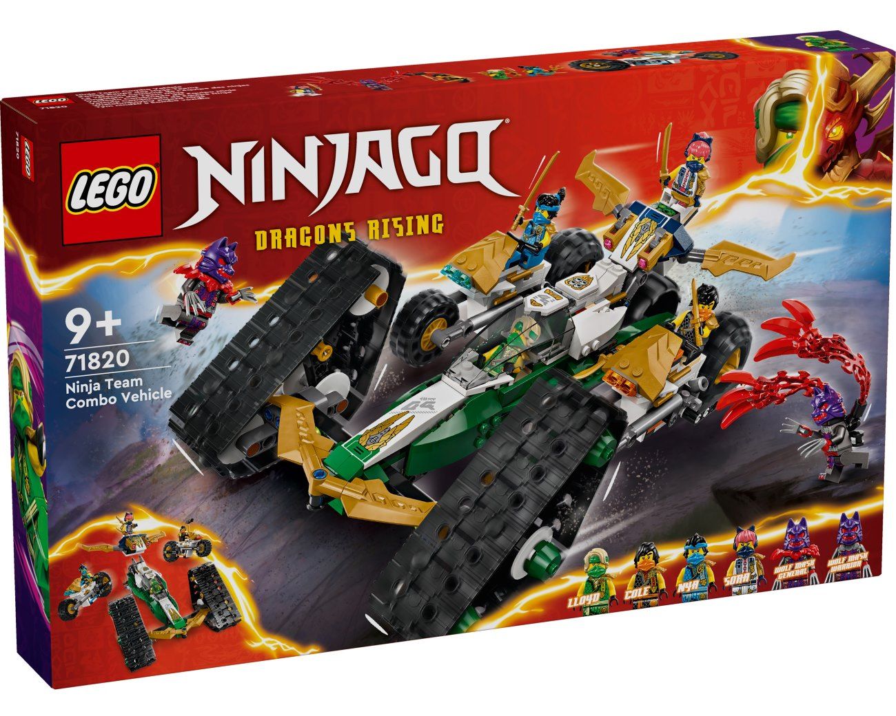 Конструктор LEGO NINJAGO Комбі-автомобіль команди ніндзя (71820)