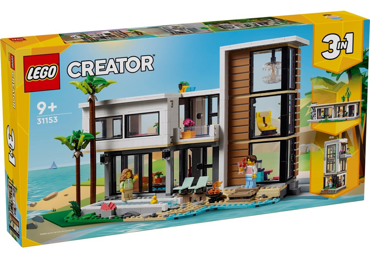 Конструктор LEGO Creator Сучасний будинок 3 в 1 (31153)