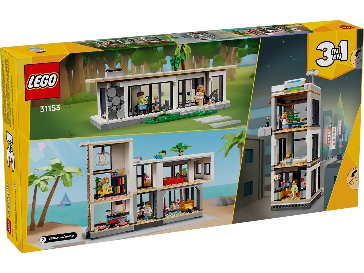 Конструктор LEGO Creator Сучасний будинок 3 в 1 (31153)
