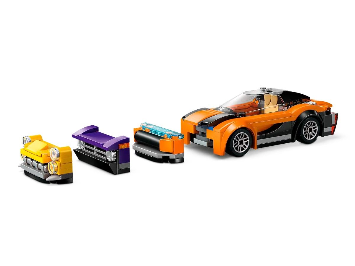 Конструктор LEGO City Вантажівка-транспортер зі спортивними авто (60408)