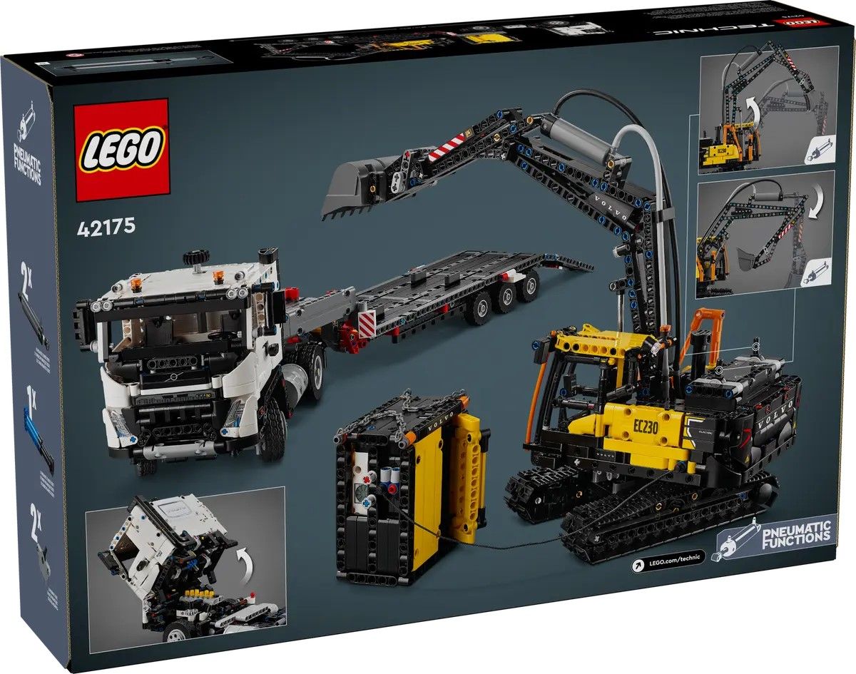 Конструктор LEGO Technic Вантажівка Volvo FMX і Електричний екскаватор EC230 (42175)