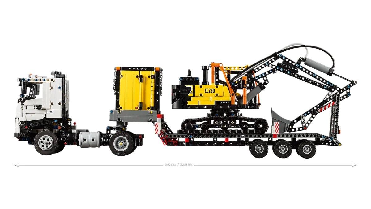 Конструктор LEGO Technic Вантажівка Volvo FMX і Електричний екскаватор EC230 (42175)
