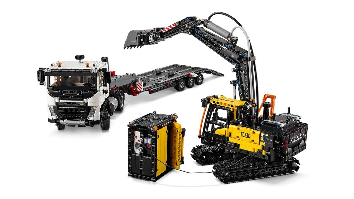 Конструктор LEGO Technic Вантажівка Volvo FMX і Електричний екскаватор EC230 (42175)