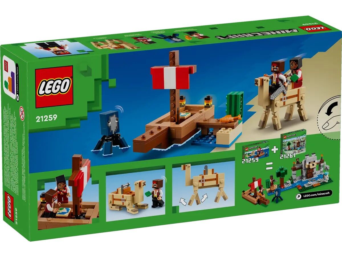 Конструктор LEGO Minecraft Подорож на піратському кораблі (21259)