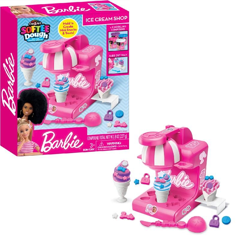 Набір тіста для ліплення Cra-Z-Art Barbie Магазин морозива з формами 10 одиниць (34040CRA)