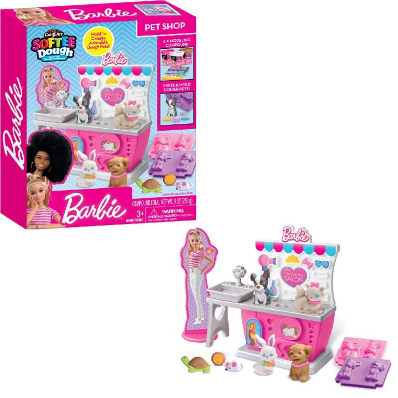 Набір тіста для ліплення Cra-Z-Art Barbie Зоомагазин з формами 10 одиниць (34041CRA)