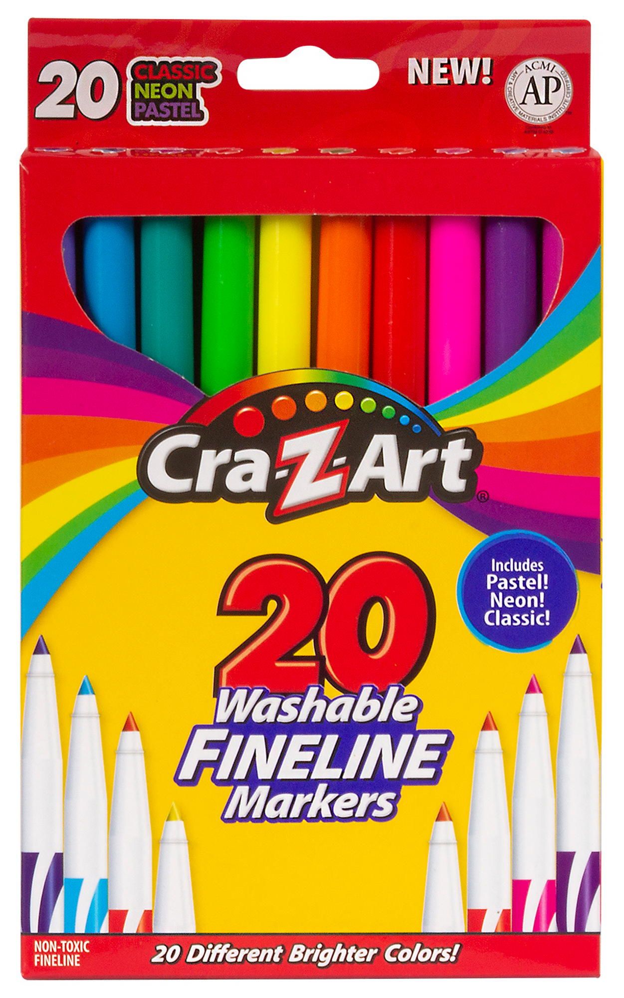 Маркери легкозмивні Cra-Z-Art тонкі кінчики 20 шт (5056574429223)