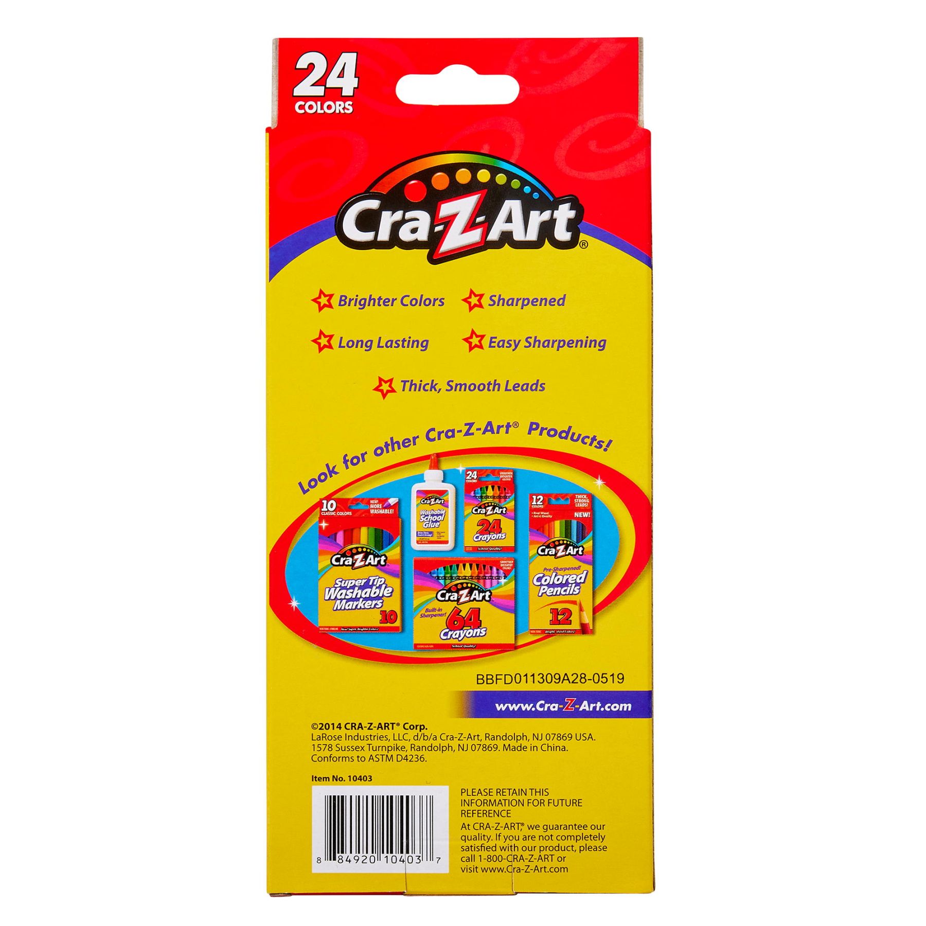 Кольорові олівці Cra-Z-Art 24 шт (10403CRA)