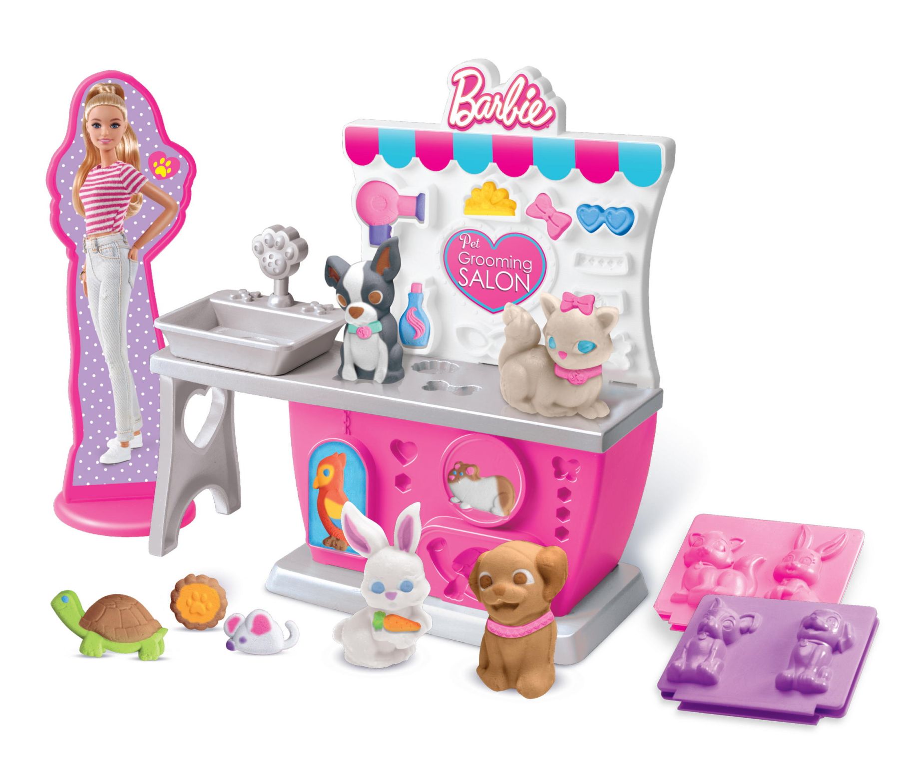 Набір тіста для ліплення Cra-Z-Art Barbie Зоомагазин з формами 10 одиниць (34041CRA)