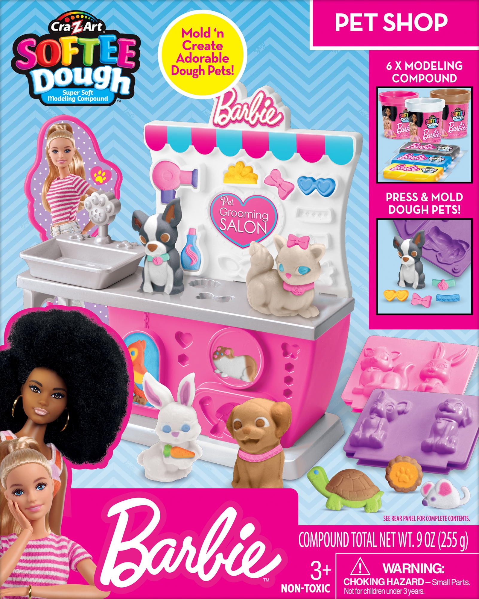 Набір тіста для ліплення Cra-Z-Art Barbie Зоомагазин з формами 10 одиниць (34041CRA)
