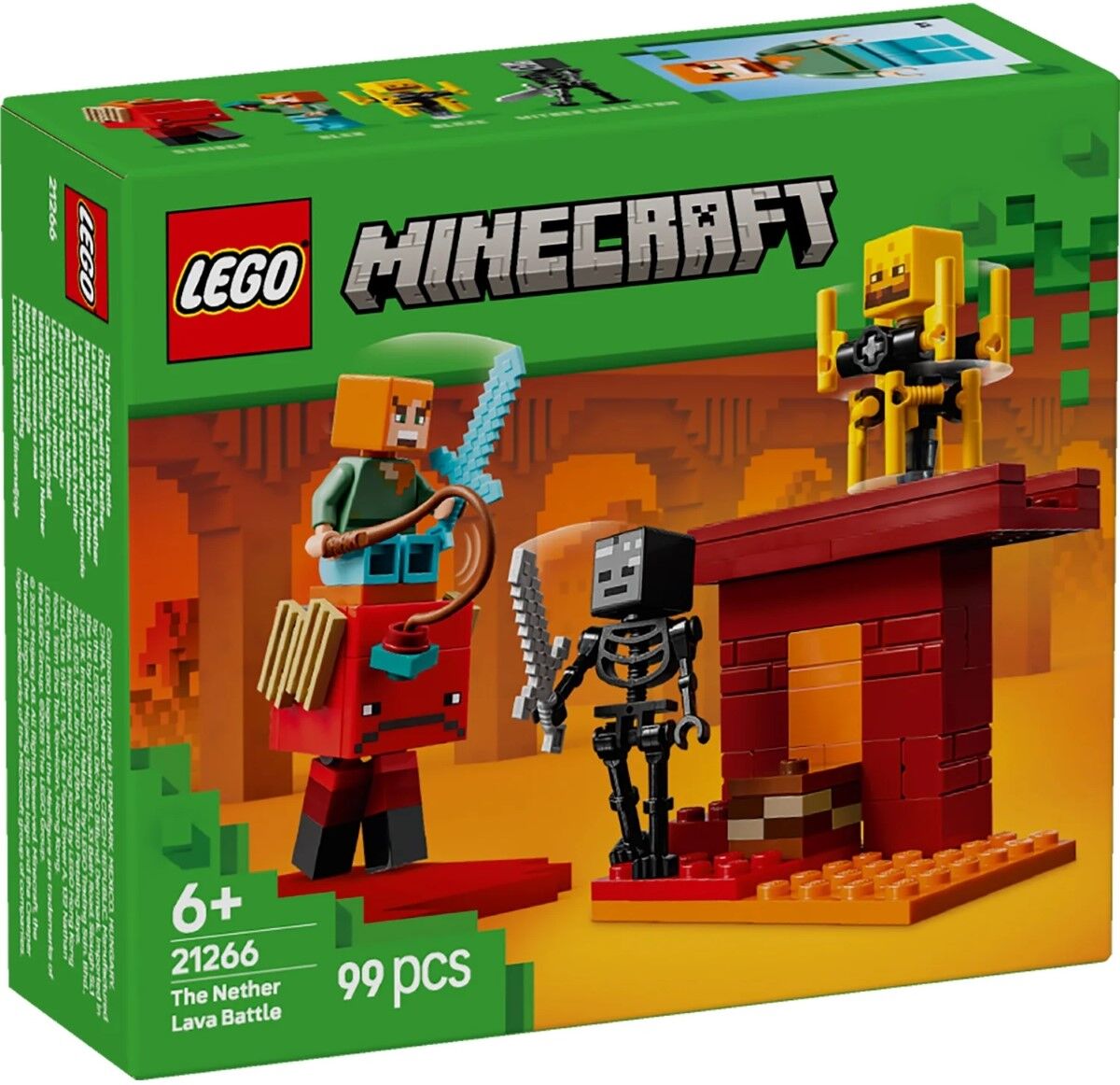 Конструктор LEGO Minecraft Битва з лавою у Незері (21266)