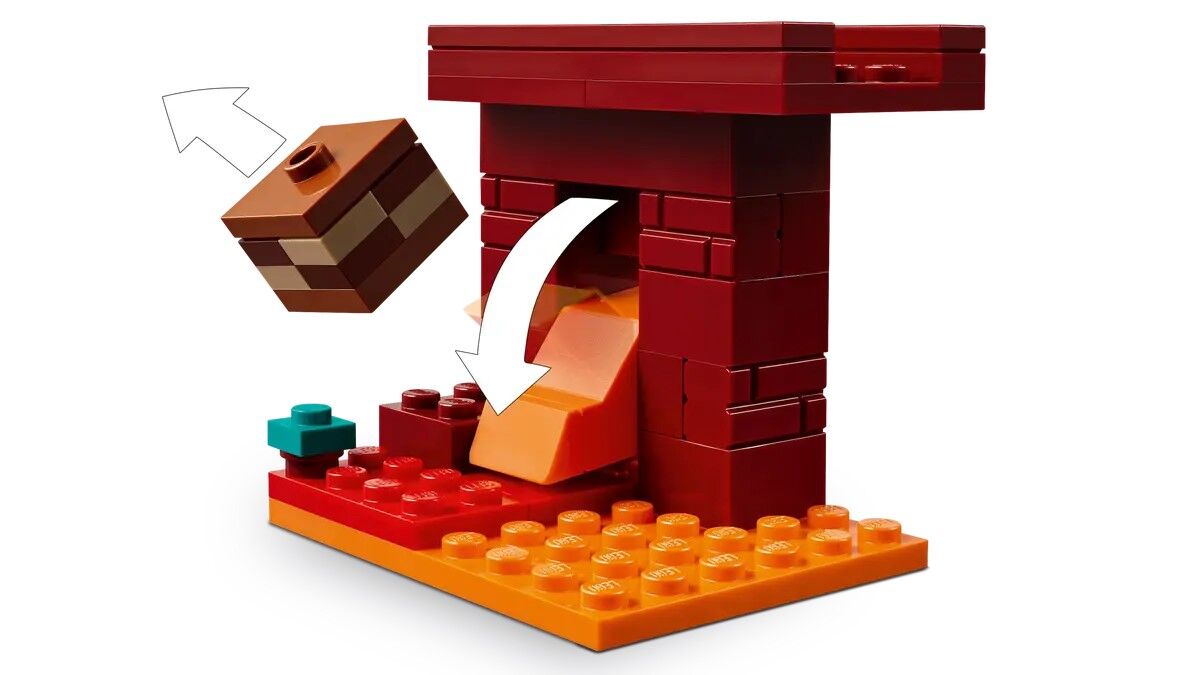 Конструктор LEGO Minecraft Битва з лавою у Незері (21266)