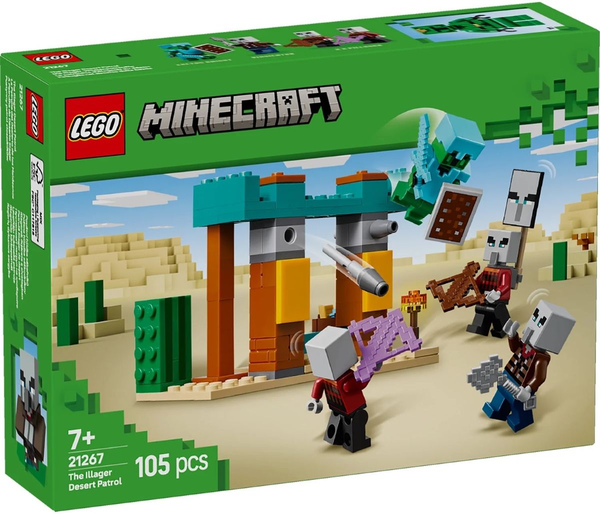Конструктор LEGO Minecraft Пустельний патруль розбійника (21267)