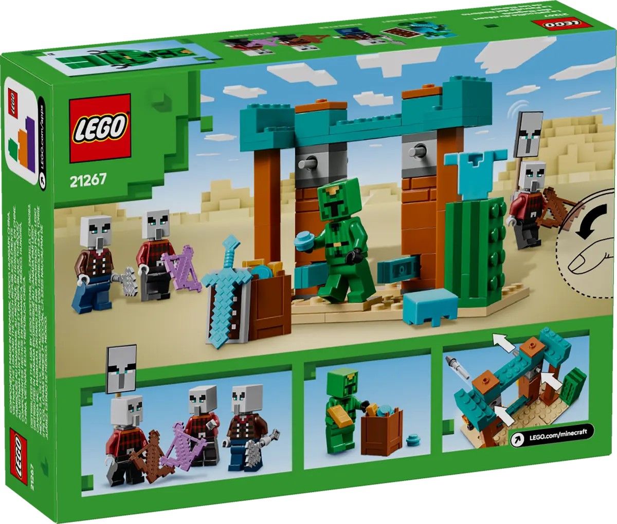 Конструктор LEGO Minecraft Пустельний патруль розбійника (21267)