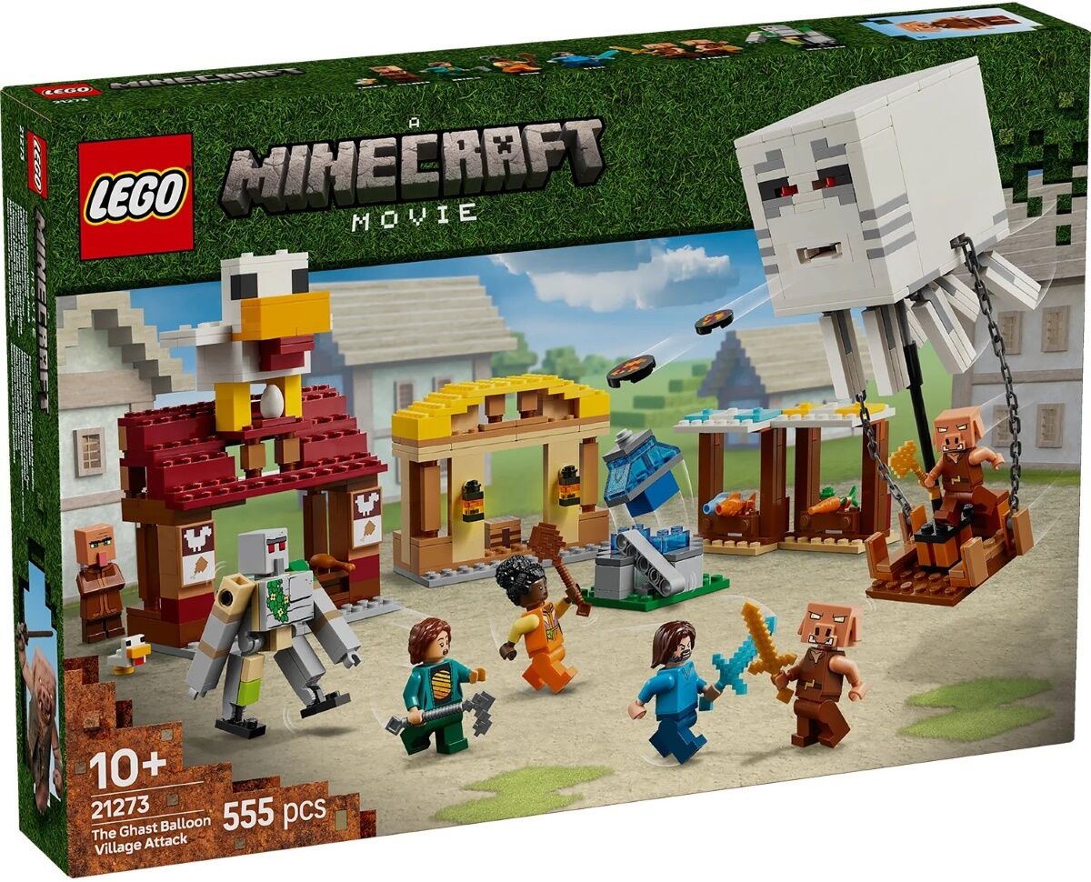 Конструктор LEGO Minecraft Напад на село з повітряною кулею Ґаст (21273)
