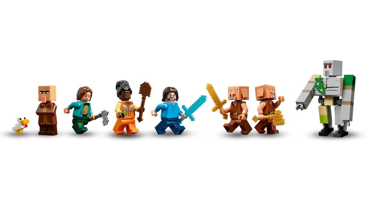 Конструктор LEGO Minecraft Напад на село з повітряною кулею Ґаст (21273)