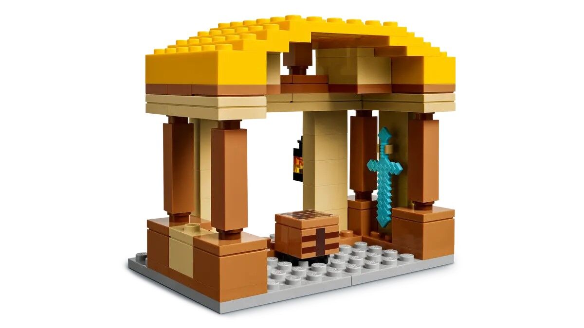 Конструктор LEGO Minecraft Напад на село з повітряною кулею Ґаст (21273)