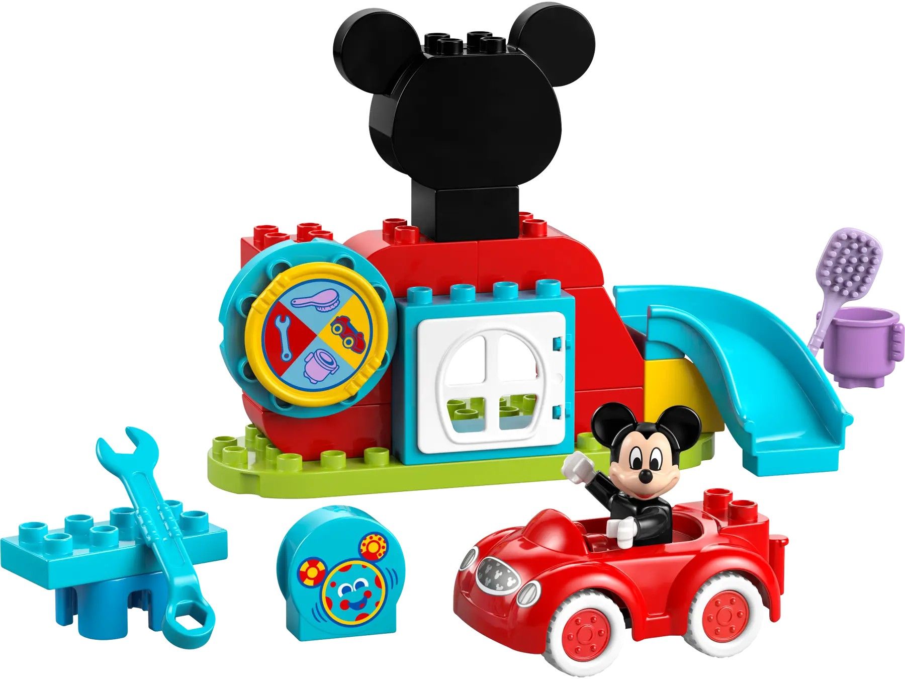 Конструктор LEGO DUPLO Disney Міккі Маус: Клубний будинок і автомобіль (10454)