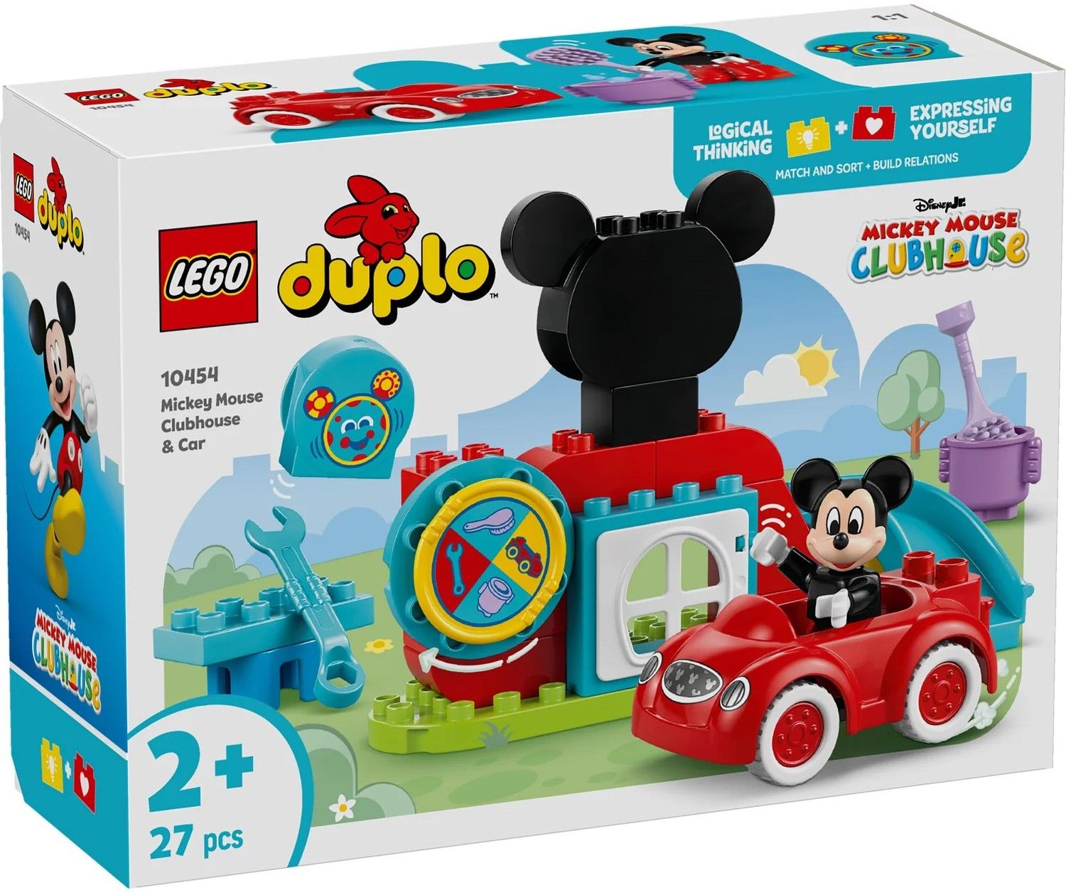 Конструктор LEGO DUPLO Disney Міккі Маус: Клубний будинок і автомобіль (10454)