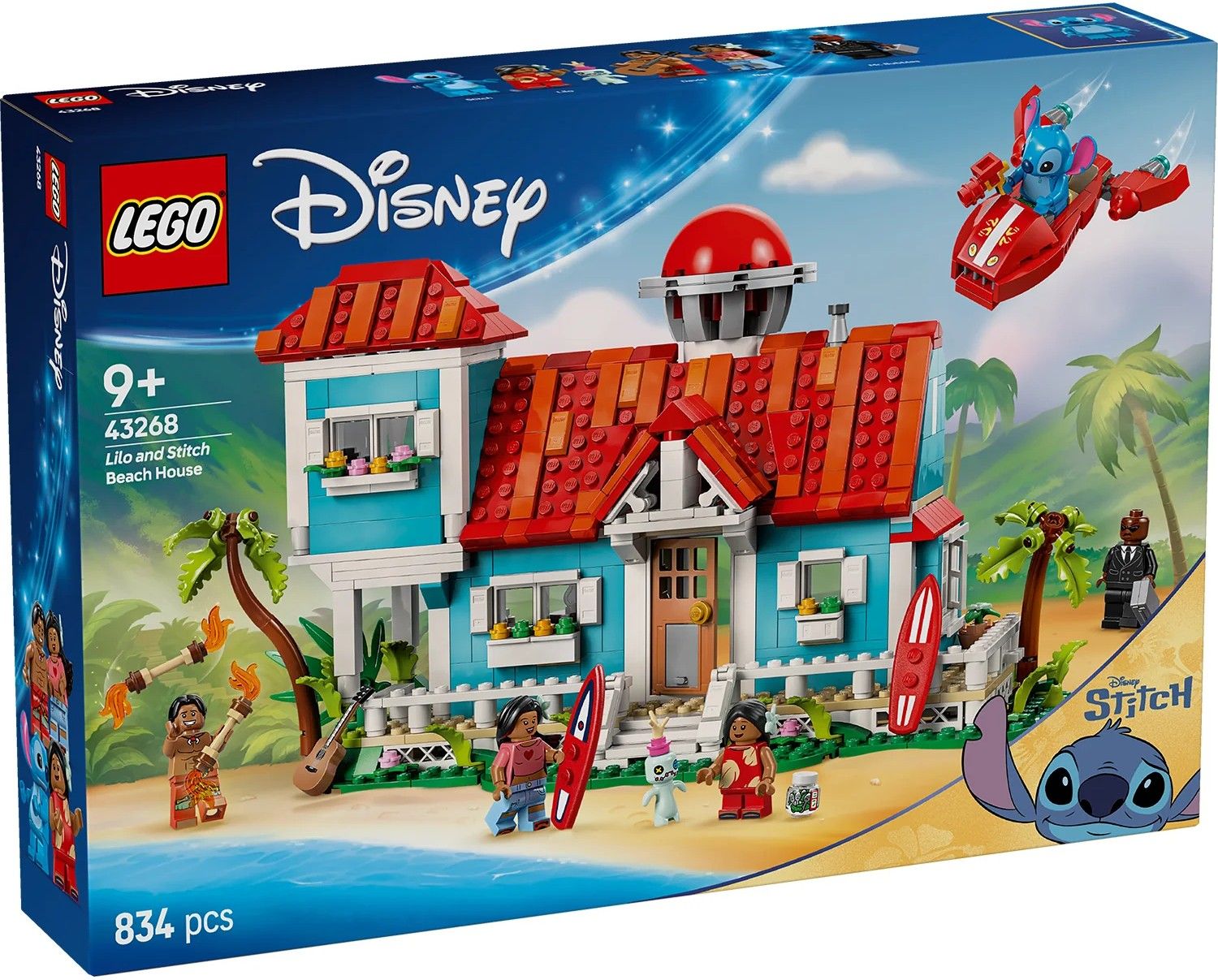 Конструктор LEGO Disney Пляжний будинок Ліло і Стіч (43268)
