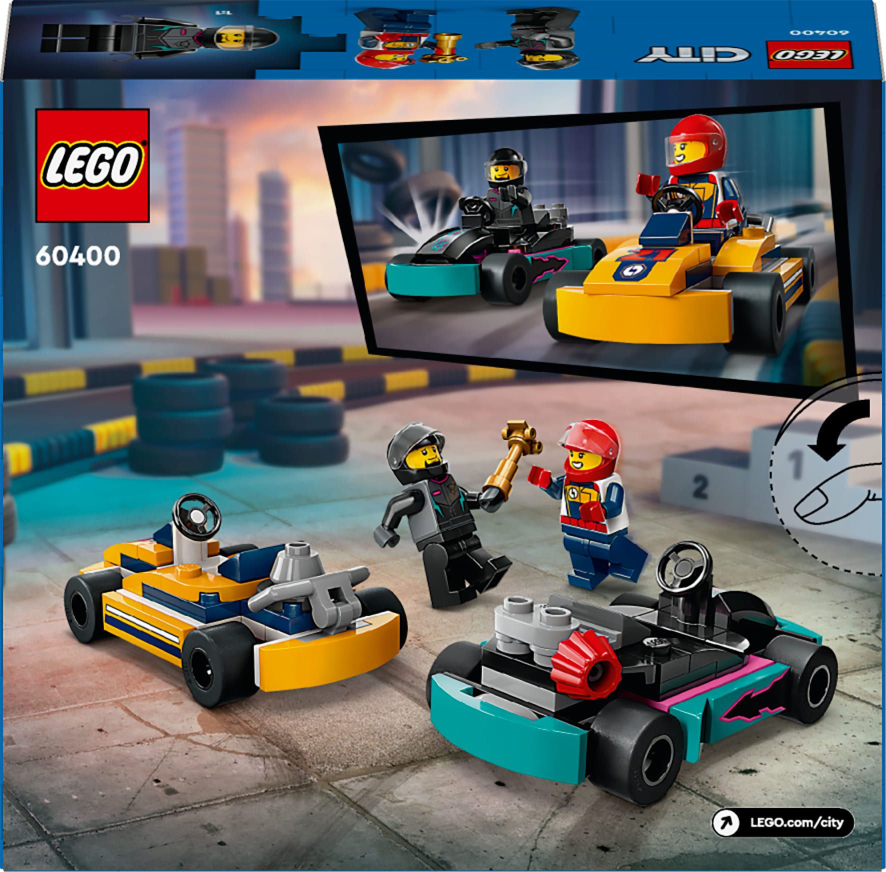 Конструктор LEGO City Картинг і гонщики (60400)